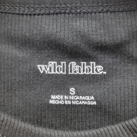 Set of 3 - Wild Fable Midnight Black Cropped Tank Top Size Small NEW - Picture 4 of 5